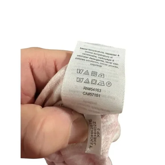 Tommy Hilfiger Women's Blouse Top Shirt Size L Floral‎ Paisley Ruffle - Picture 11 of 11